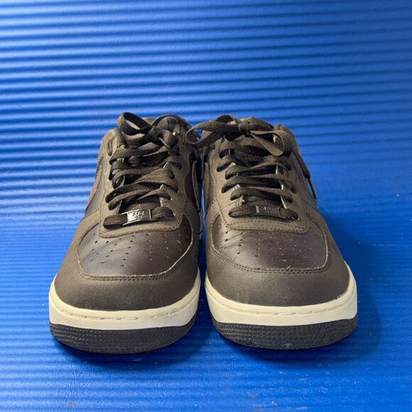 Size 11- Nike Air Force 1 Low 07 Microstripe Brown White 315122-202 RARE 2010 - Picture 3 of 8